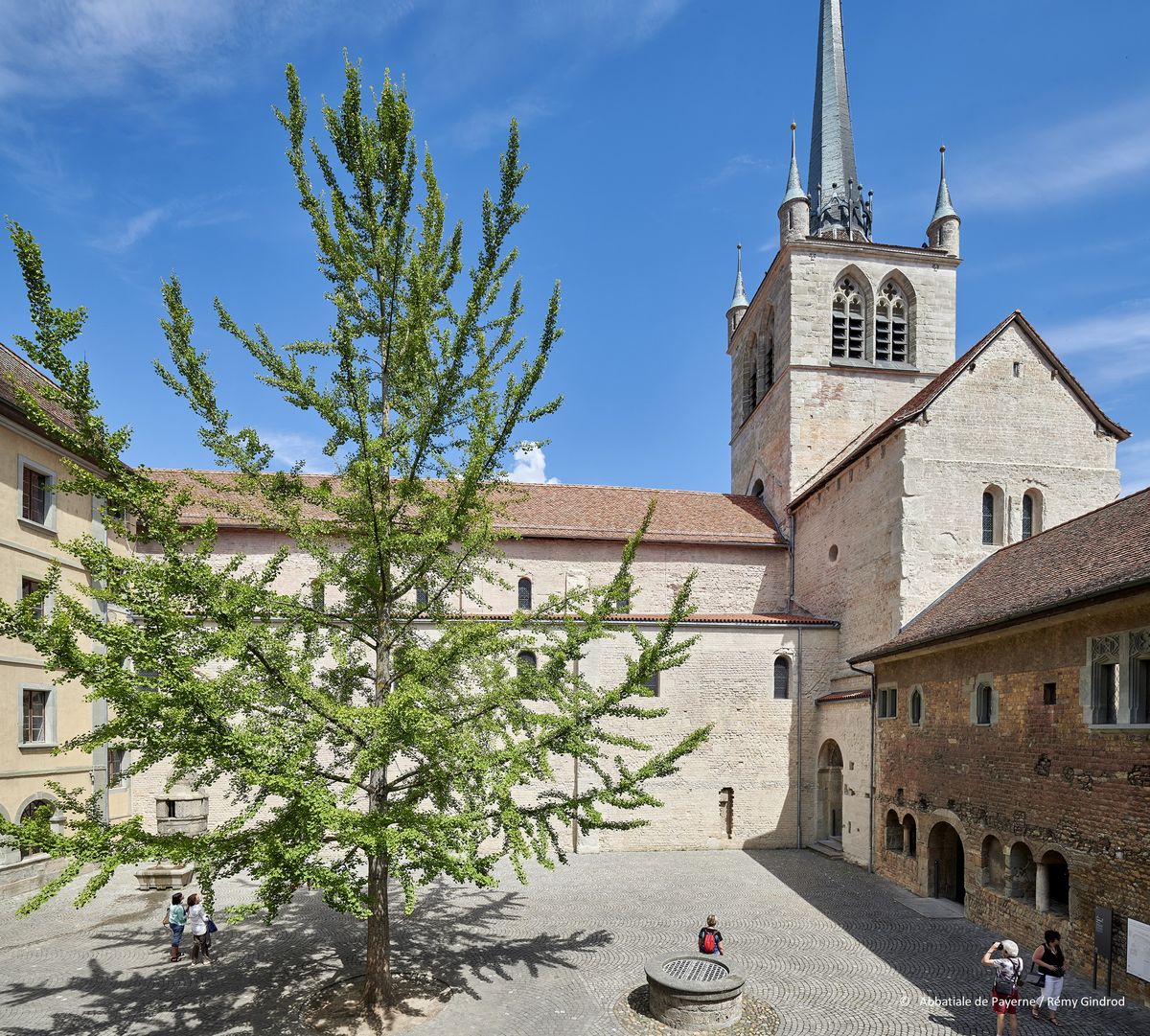 Castle courtyard, cloister courtyard